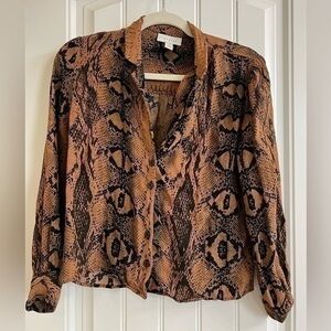 Top shop snake print